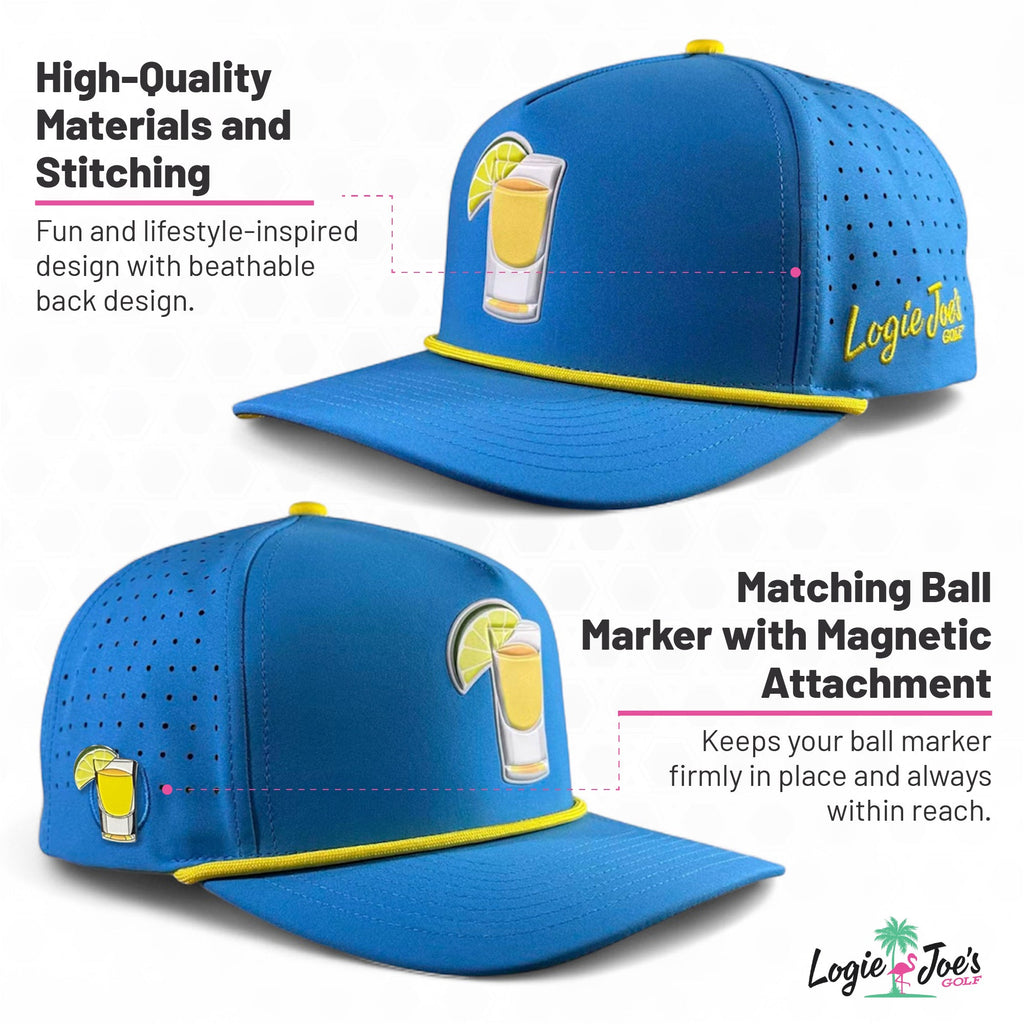 Mallard Golf Hat | Snapback Cap | Built-in Magnetic Ball Marker Holder + Marker Included | Adjustable | Duck