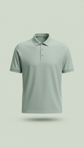 Minimalist Performance Golf Polo Sage Mist