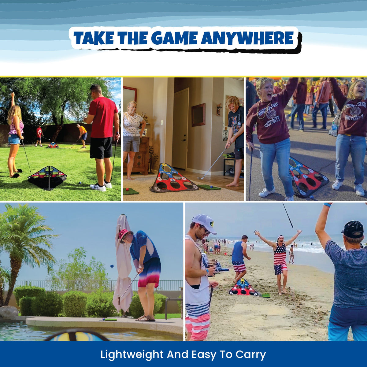 CHIP NN’ HOLE Golf Game Set | Cornhole Meets Golf