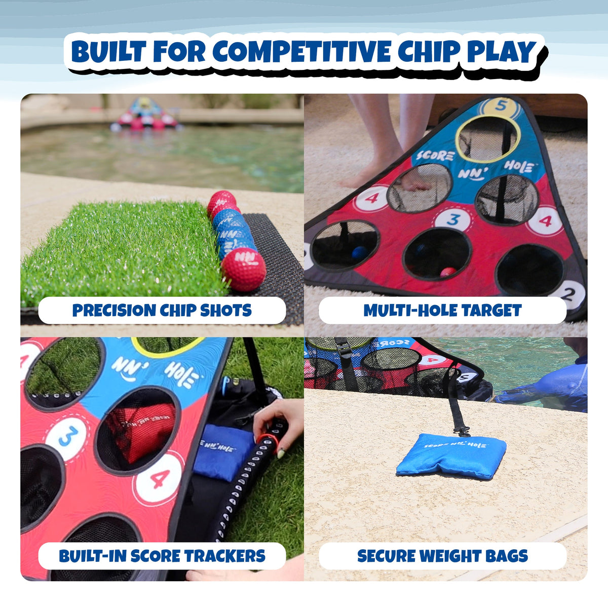CHIP NN’ HOLE Golf Game Set | Cornhole Meets Golf