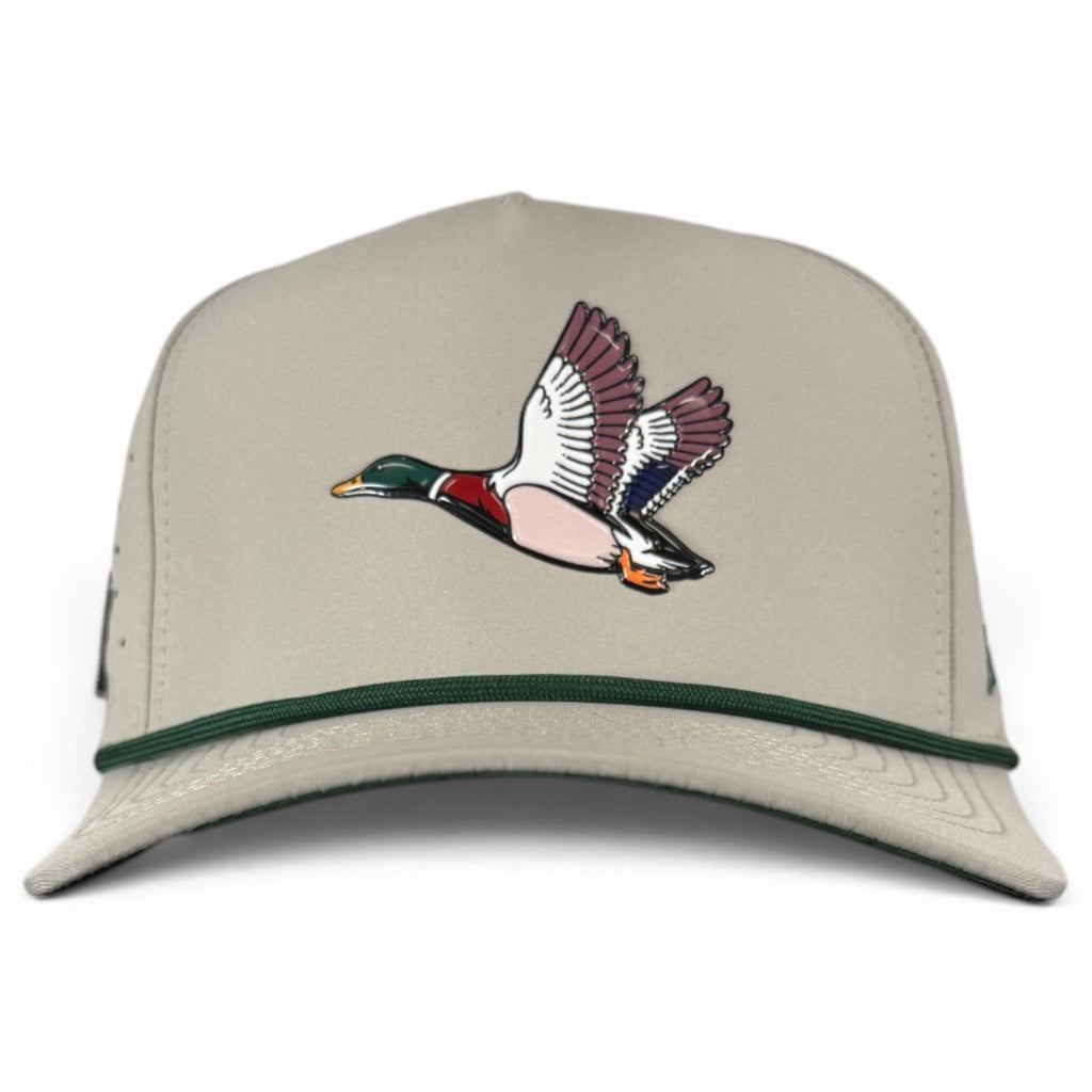 Mallard Golf Hat | Snapback Cap | Built-in Magnetic Ball Marker Holder + Marker Included | Adjustable | Duck