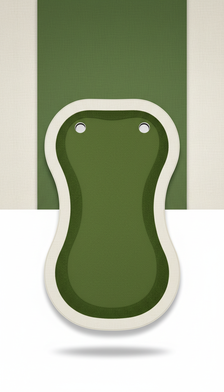 Elegant backyard putting green kit