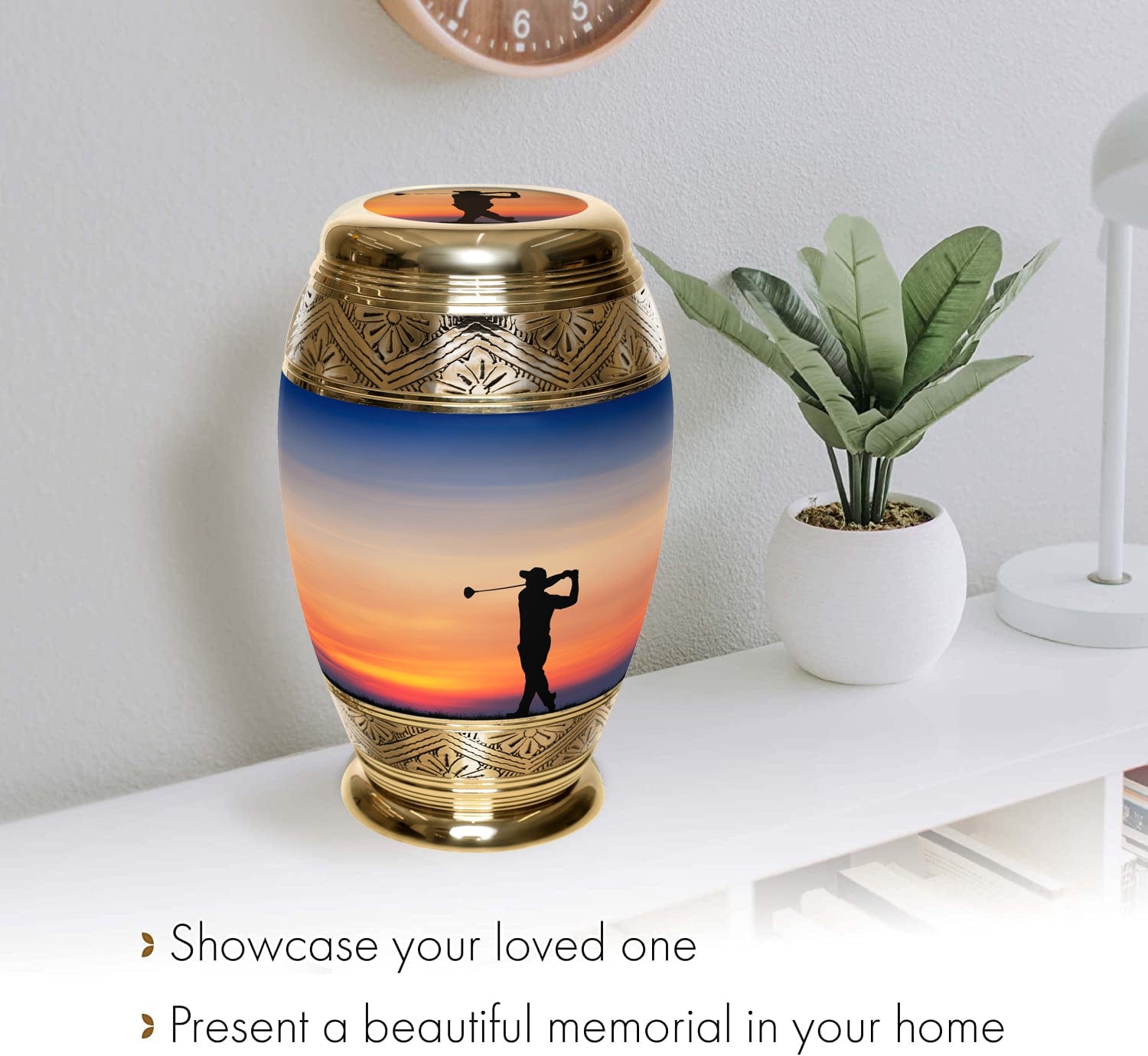 Fairway to Heaven Golf Cremation Urns for Human Ashes - Large Adult Funeral Urn