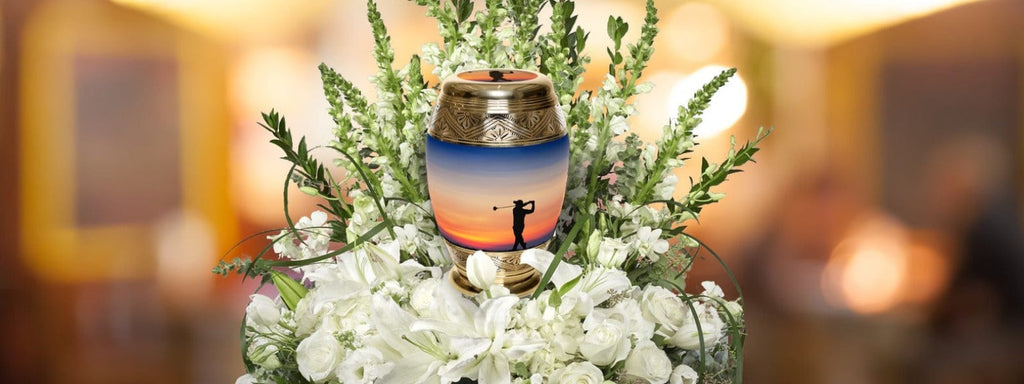 Fairway to Heaven Golf Cremation Urns for Human Ashes - Large Adult Funeral Urn