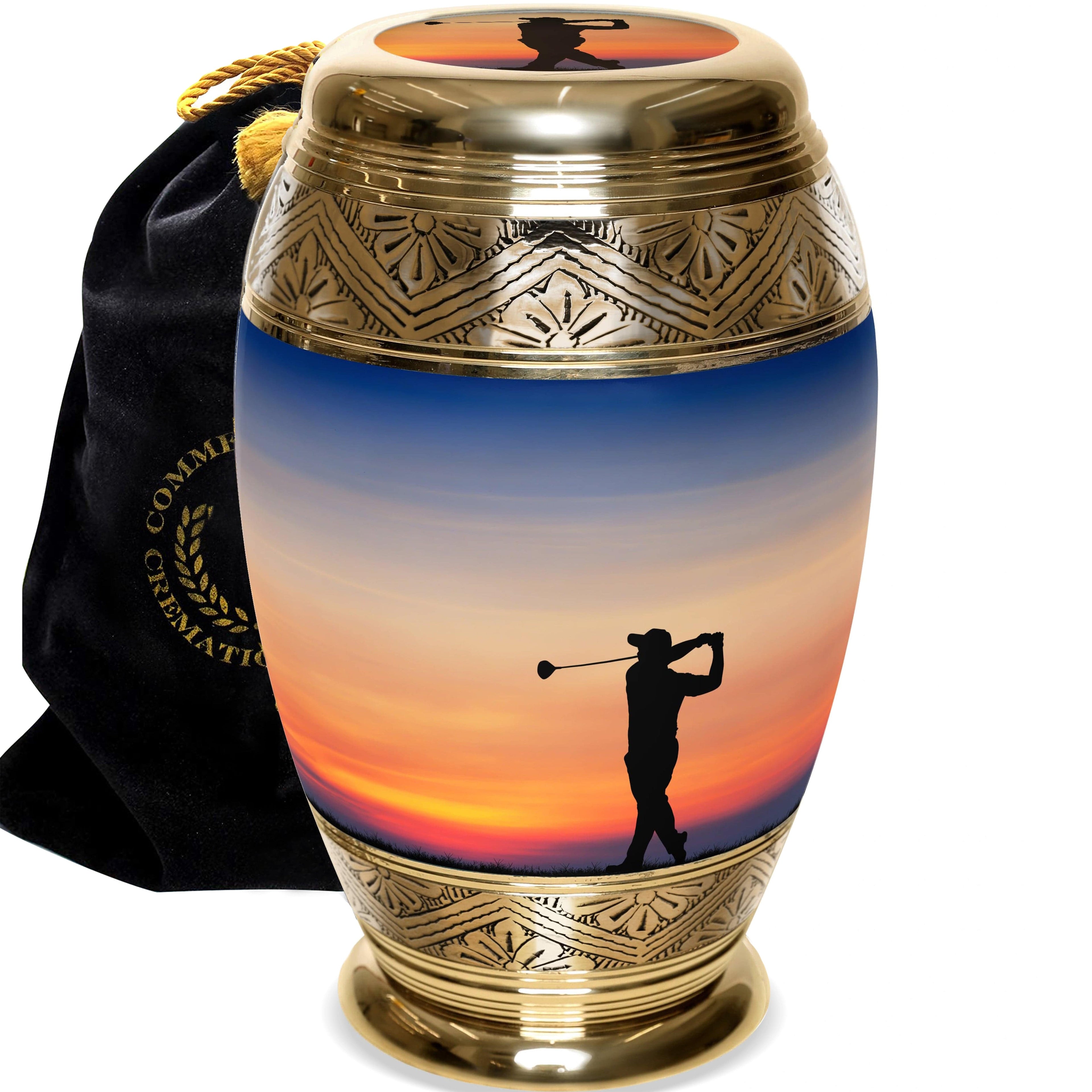 Fairway to Heaven Golf Cremation Urns for Human Ashes - Large Adult Funeral Urn