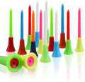 Cushion Top Color Splash Golf Tees: 100 Pack