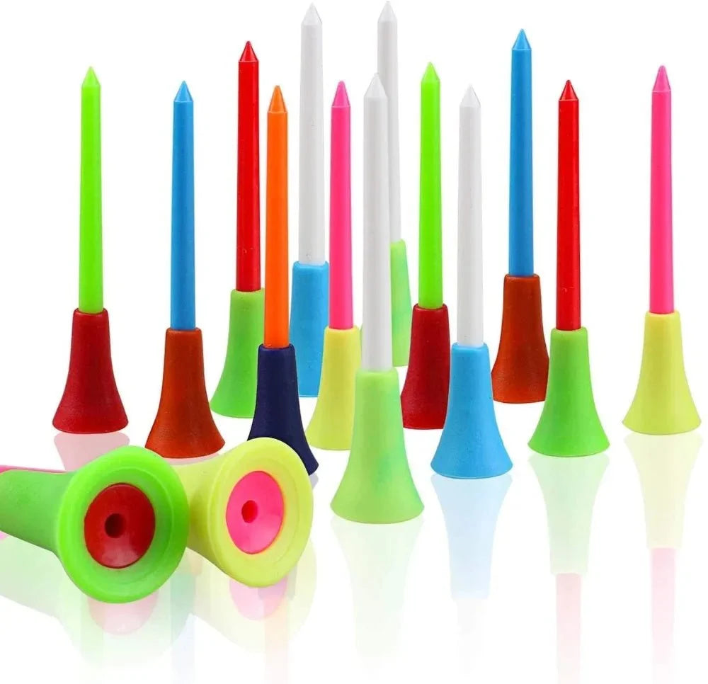 Cushion Top Color Splash Golf Tees: 100 Pack