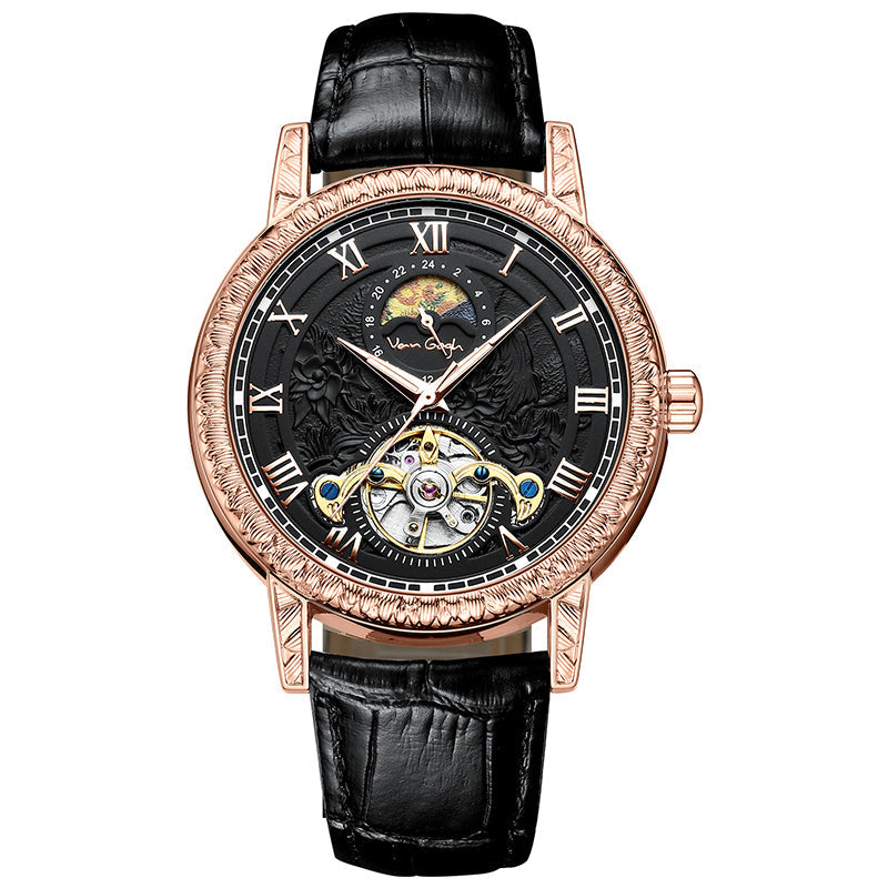VAN GOGH Automatic Mechanical Men's Watch Yaojin Sunflower