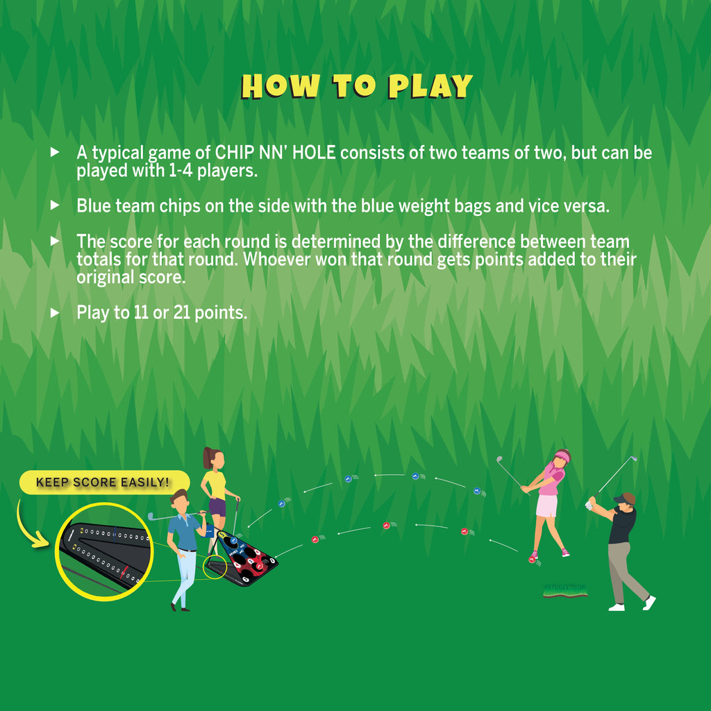 CHIP NN’ HOLE Golf Game Set | Cornhole Meets Golf