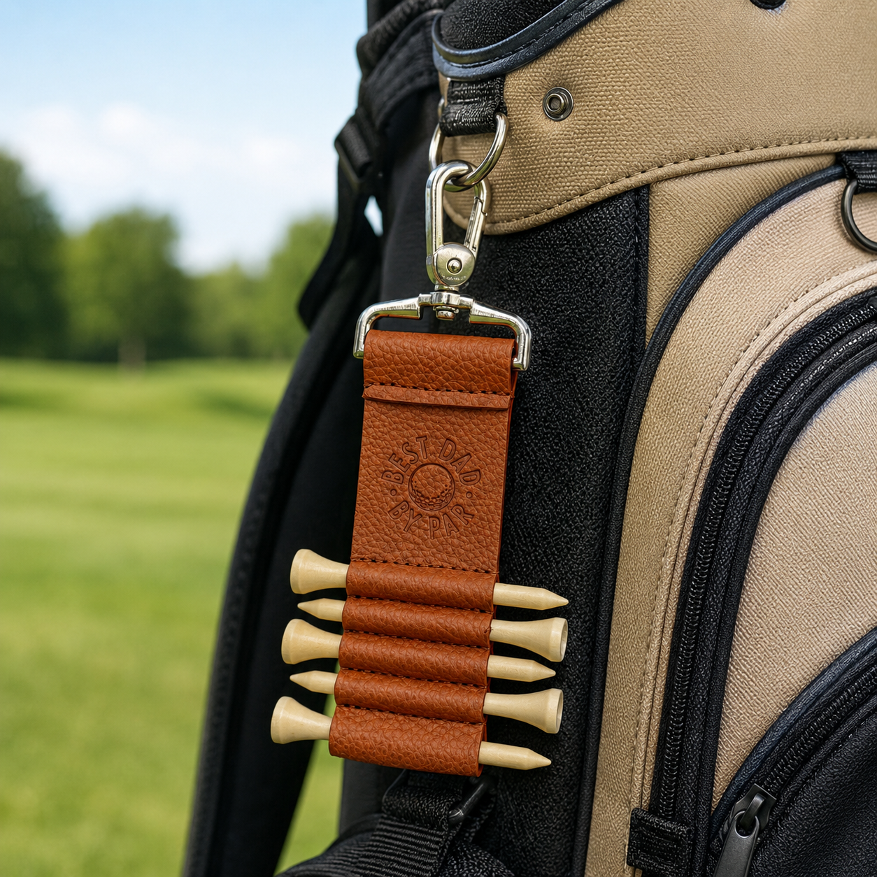 Best Dad By Par Golf Tee Holder